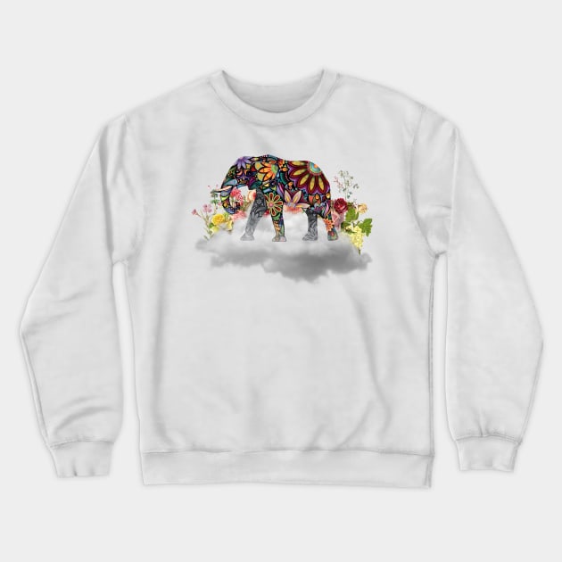 MANDALA ELEPHANT Crewneck Sweatshirt by GloriaSanchez